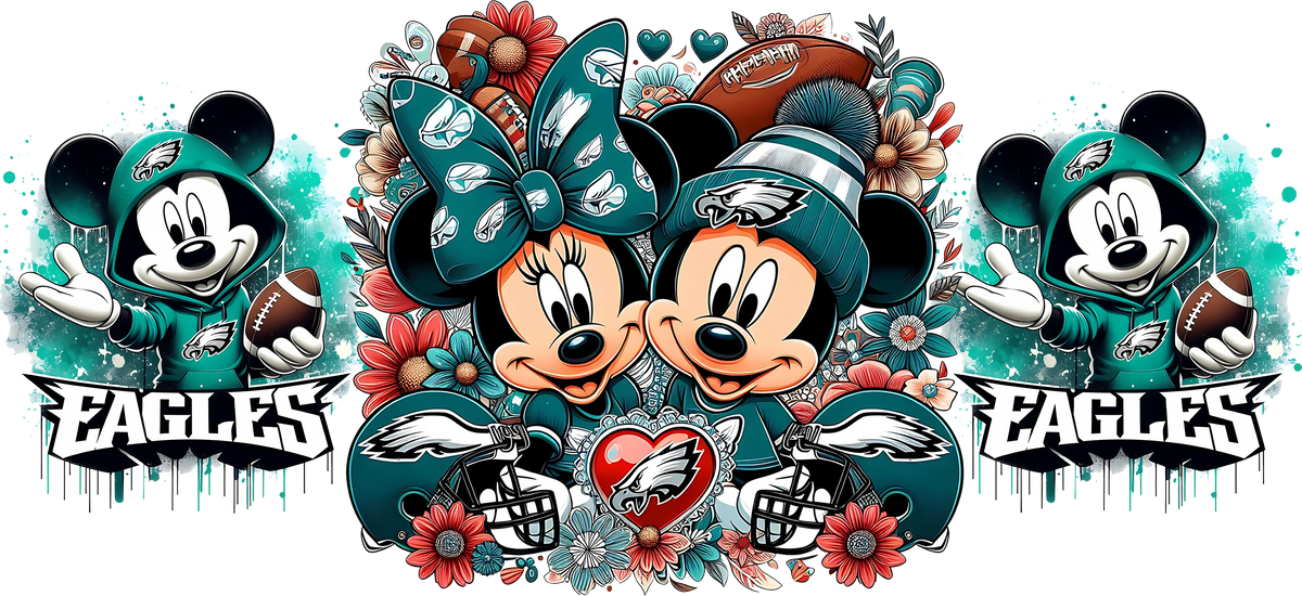 Diversión de Fútbol Americano para Vasos Snowglobe de 16 oz (Mickey NFL)