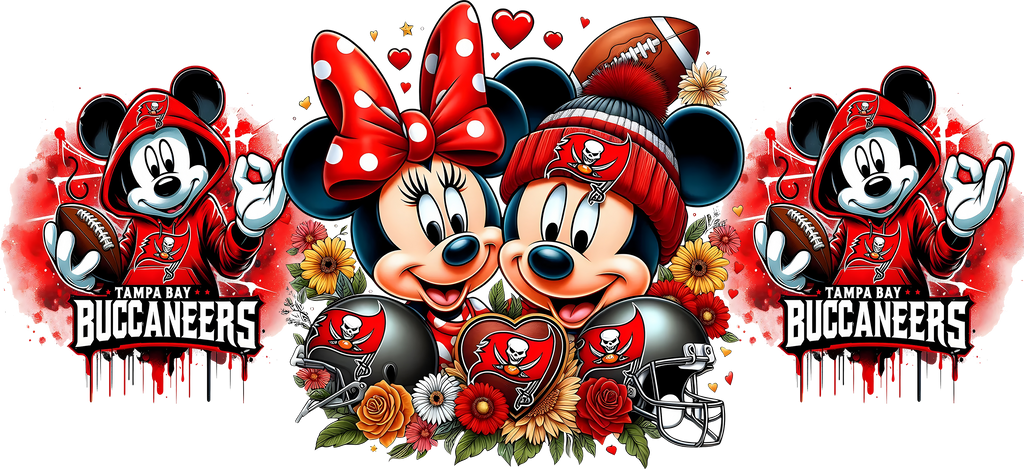 Diversión de Fútbol Americano para Vasos Snowglobe de 16 oz (Mickey NFL)