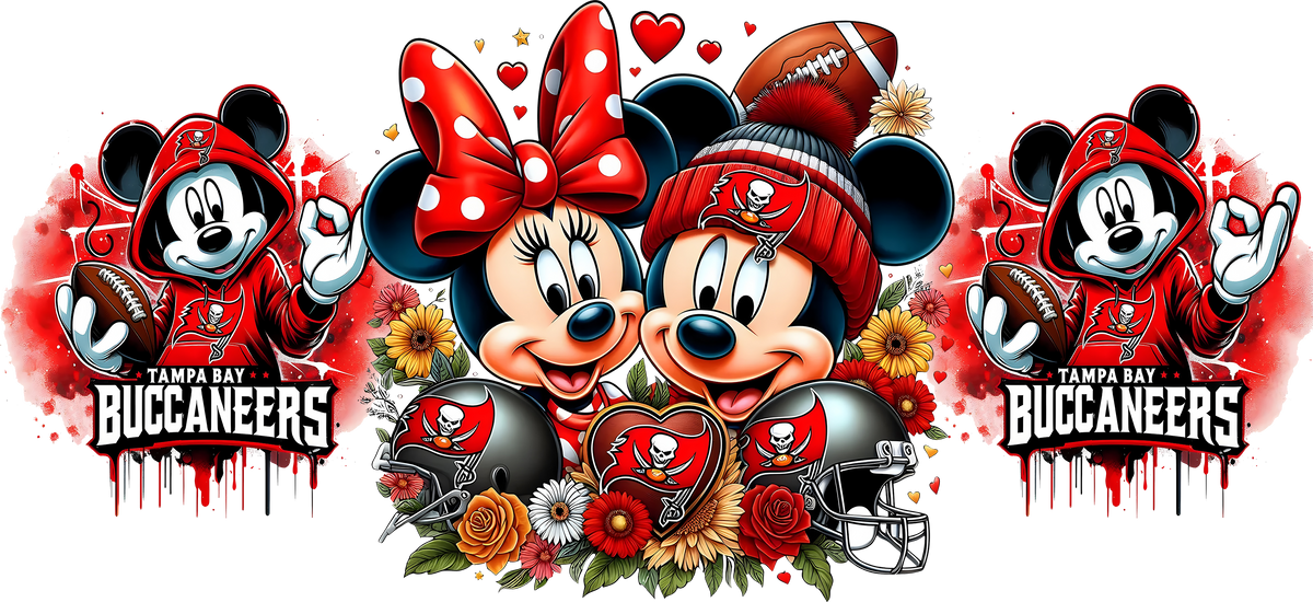 Diversión de Fútbol Americano para Vasos Snowglobe de 16 oz (Mickey NFL)