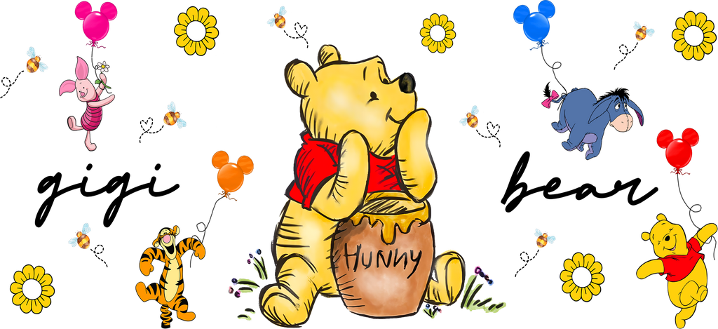 Bosque de Miel para Snowglobe 16 oz (Winnie the Pooh)