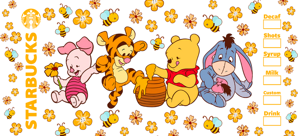 Bosque de Miel para Snowglobe 16 oz (Winnie the Pooh)