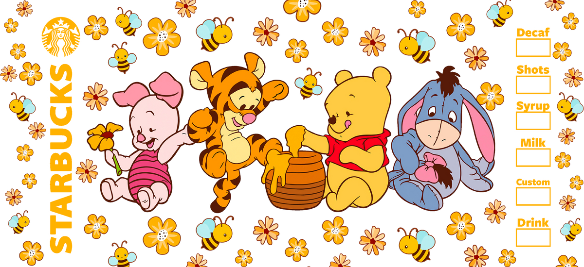 Bosque de Miel para Snowglobe 16 oz (Winnie the Pooh)