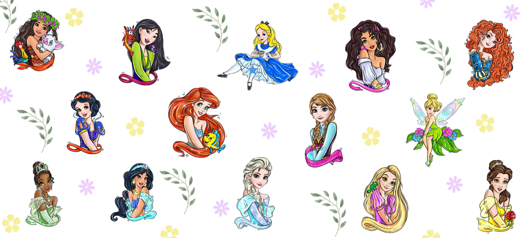 Reinos de Princesas Mágicas para Vasos Snowglobe de 16 oz (Disney Princess)