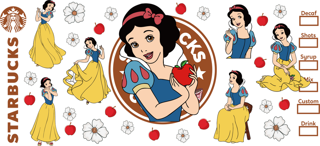 Reinos de Princesas Mágicas para Vasos Snowglobe de 16 oz (Disney Princess)