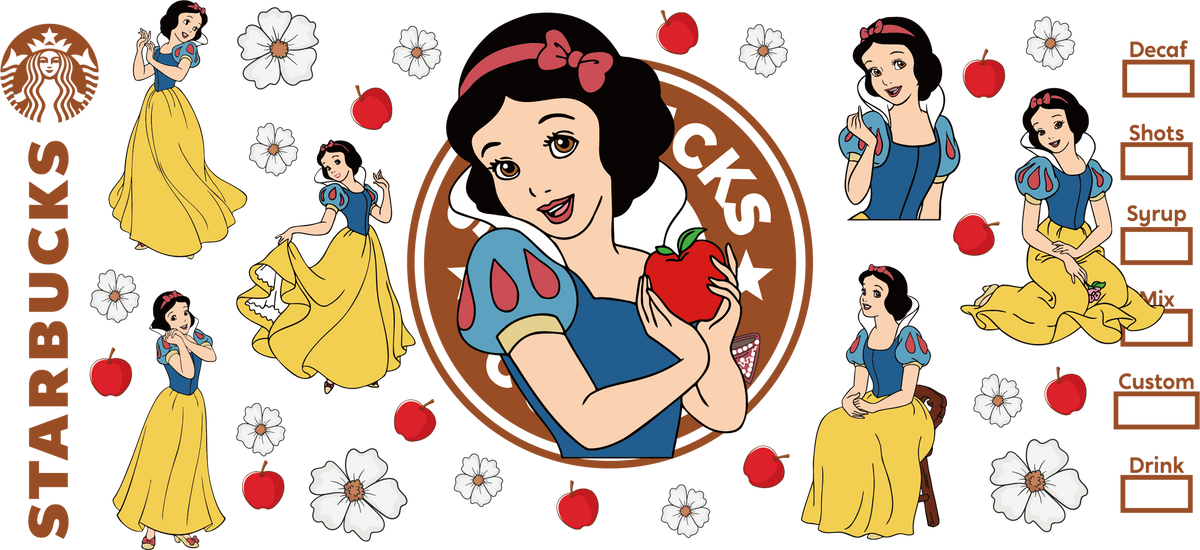 Reinos de Princesas Mágicas para Vasos Snowglobe de 16 oz (Disney Princess)