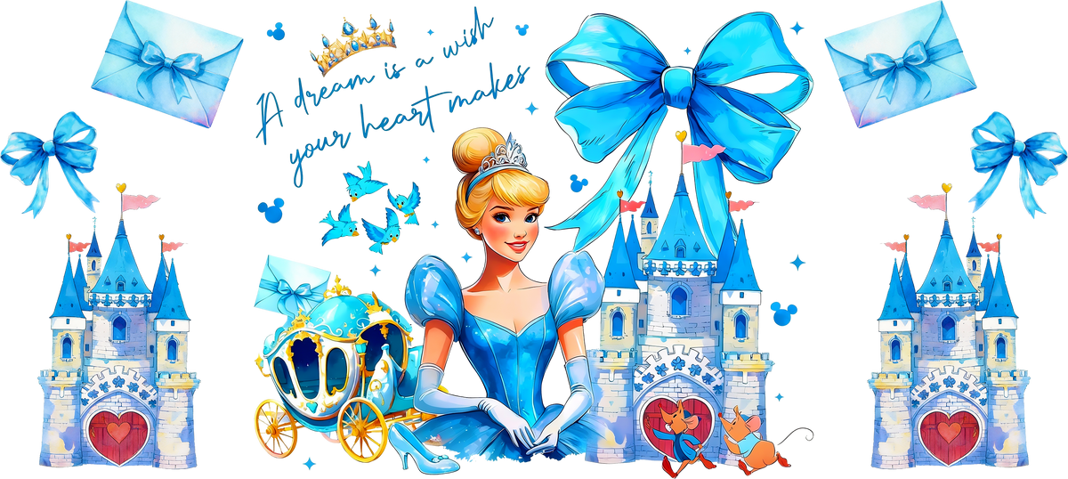Reinos de Princesas Mágicas para Vasos Snowglobe de 16 oz (Disney Princess)