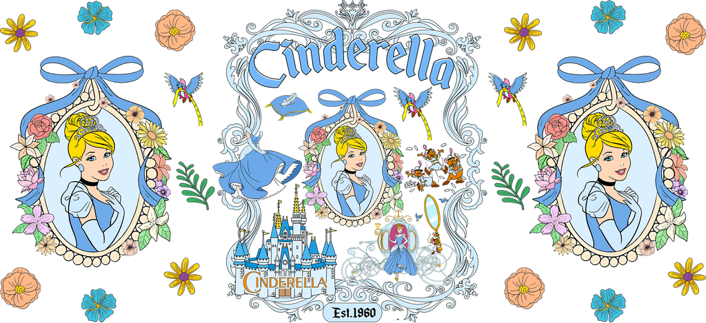 Reinos de Princesas Mágicas para Vasos Snowglobe de 16 oz (Disney Princess)
