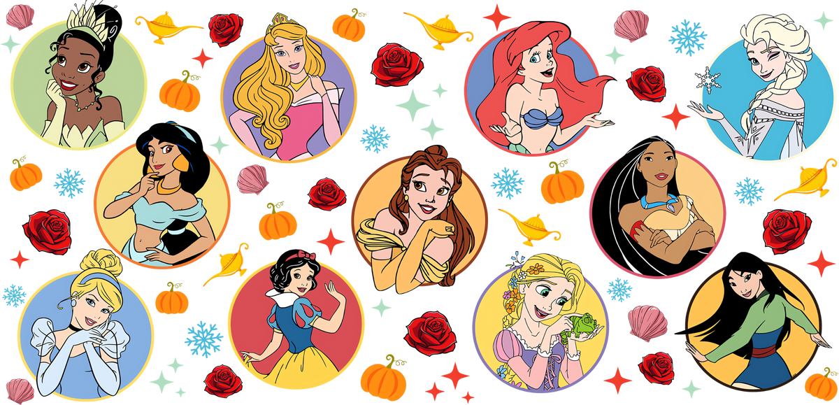 Reinos de Princesas Mágicas para Vasos Snowglobe de 16 oz (Disney Princess)