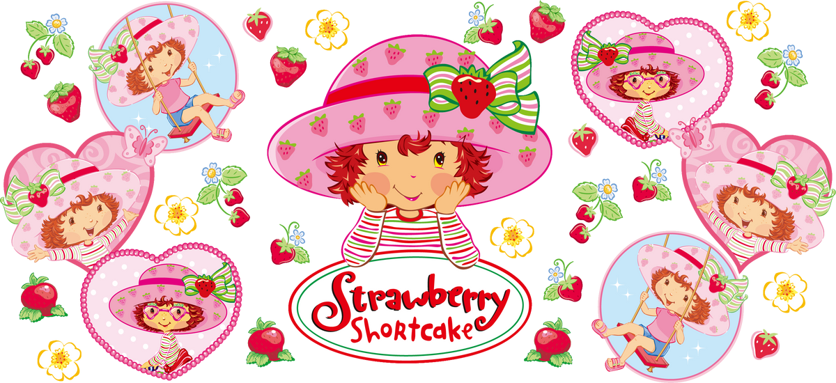 Dulce Mundo de Fresas para Snowglobe 16 oz (Rosita Fresita)