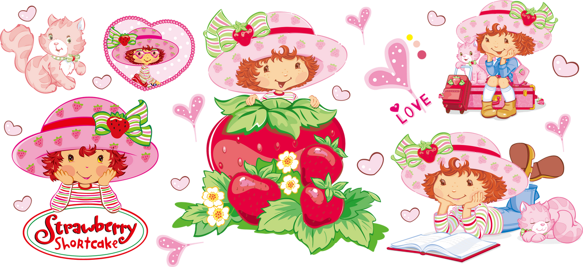Dulce Mundo de Fresas para Snowglobe 16 oz (Rosita Fresita)