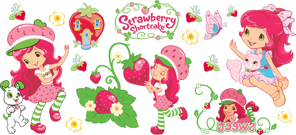 Dulce Mundo de Fresas para Snowglobe 16 oz (Rosita Fresita)