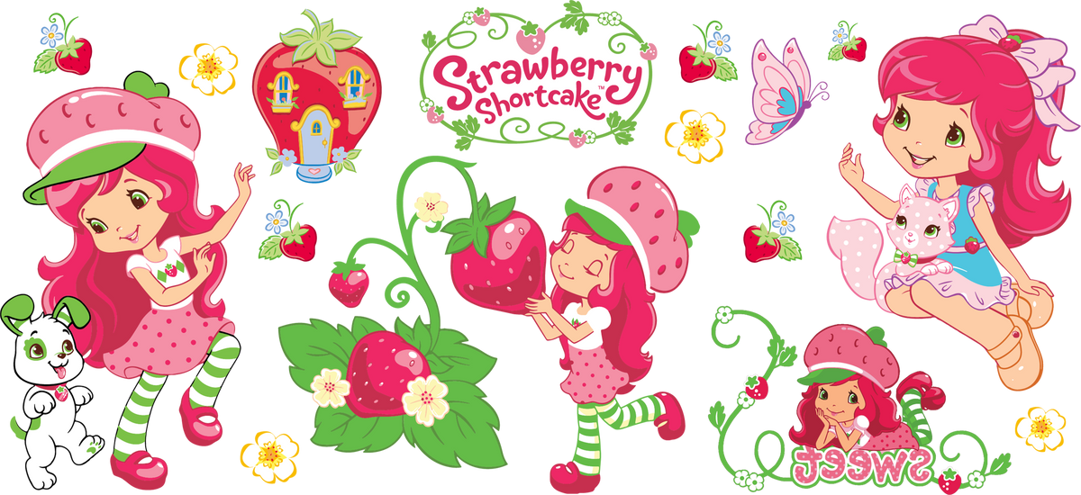 Dulce Mundo de Fresas para Snowglobe 16 oz (Rosita Fresita)
