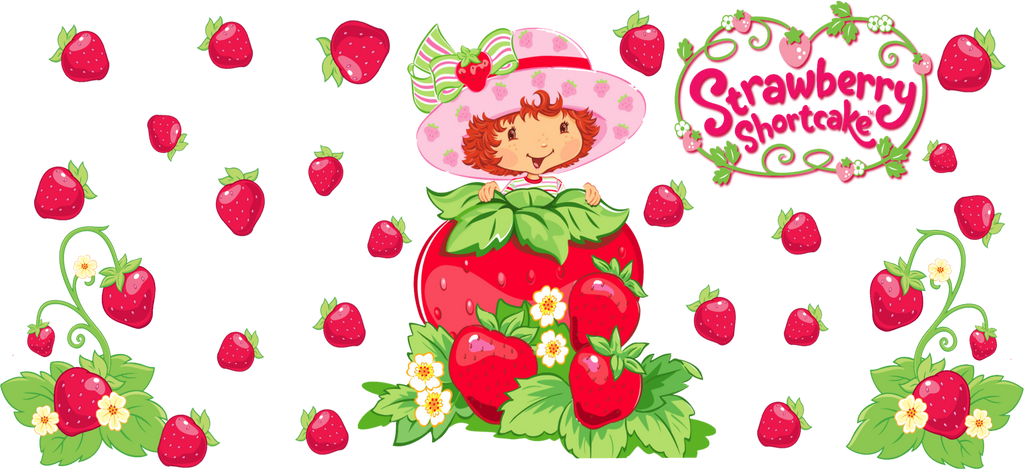 Dulce Mundo de Fresas para Snowglobe 16 oz (Rosita Fresita)