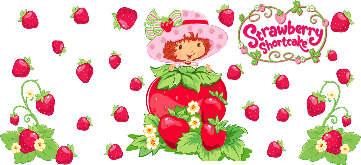 Dulce Mundo de Fresas para Snowglobe 16 oz (Rosita Fresita)