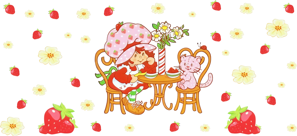 Dulce Mundo de Fresas para Snowglobe 16 oz (Rosita Fresita)
