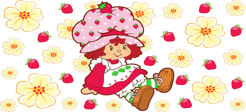 Dulce Mundo de Fresas para Snowglobe 16 oz (Rosita Fresita)