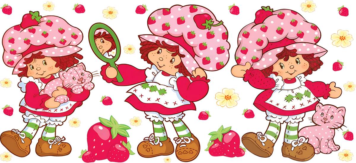 Dulce Mundo de Fresas para Snowglobe 16 oz (Rosita Fresita)