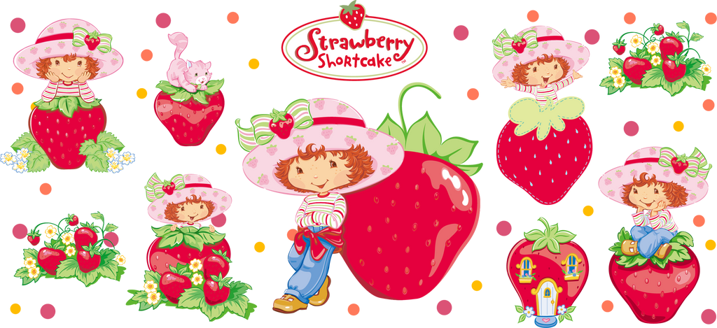 Dulce Mundo de Fresas para Snowglobe 16 oz (Rosita Fresita)
