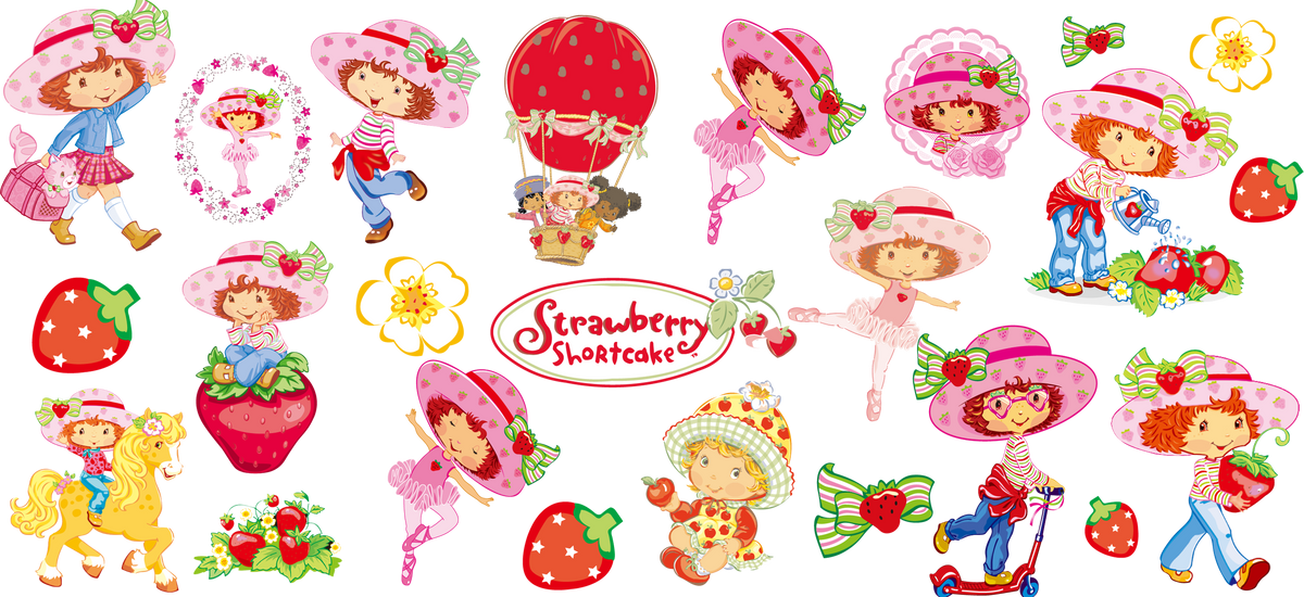 Dulce Mundo de Fresas para Snowglobe 16 oz (Rosita Fresita)
