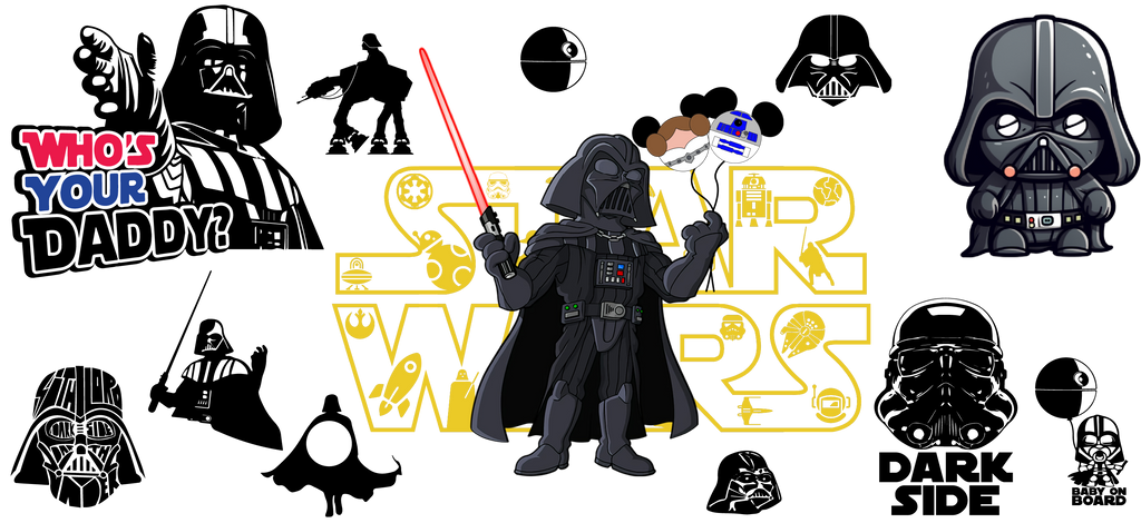 Aventuras Épicas en la Galaxia para Vasos Snowglobe de 16 oz (Star Wars)