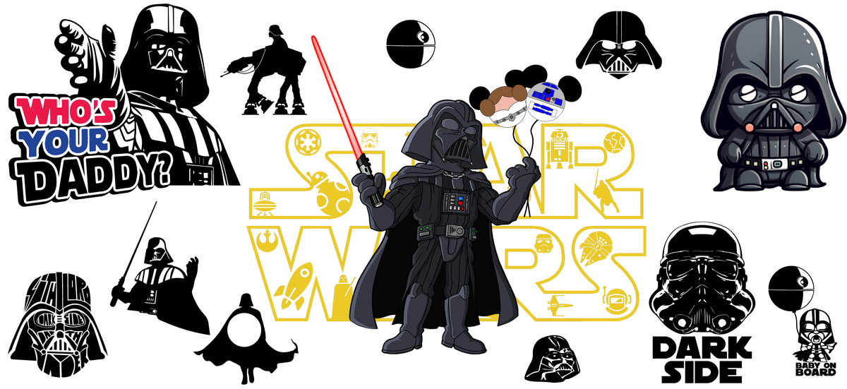 Aventuras Épicas en la Galaxia para Vasos Snowglobe de 16 oz (Star Wars)