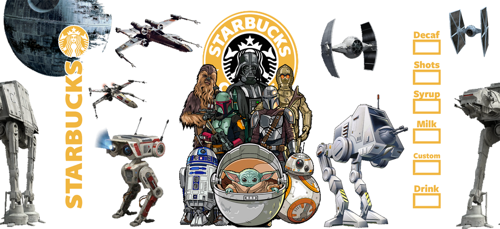 Aventuras Épicas en la Galaxia para Vasos Snowglobe de 16 oz (Star Wars)