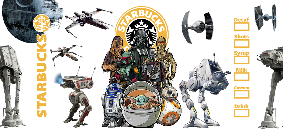 Aventuras Épicas en la Galaxia para Vasos Snowglobe de 16 oz (Star Wars)