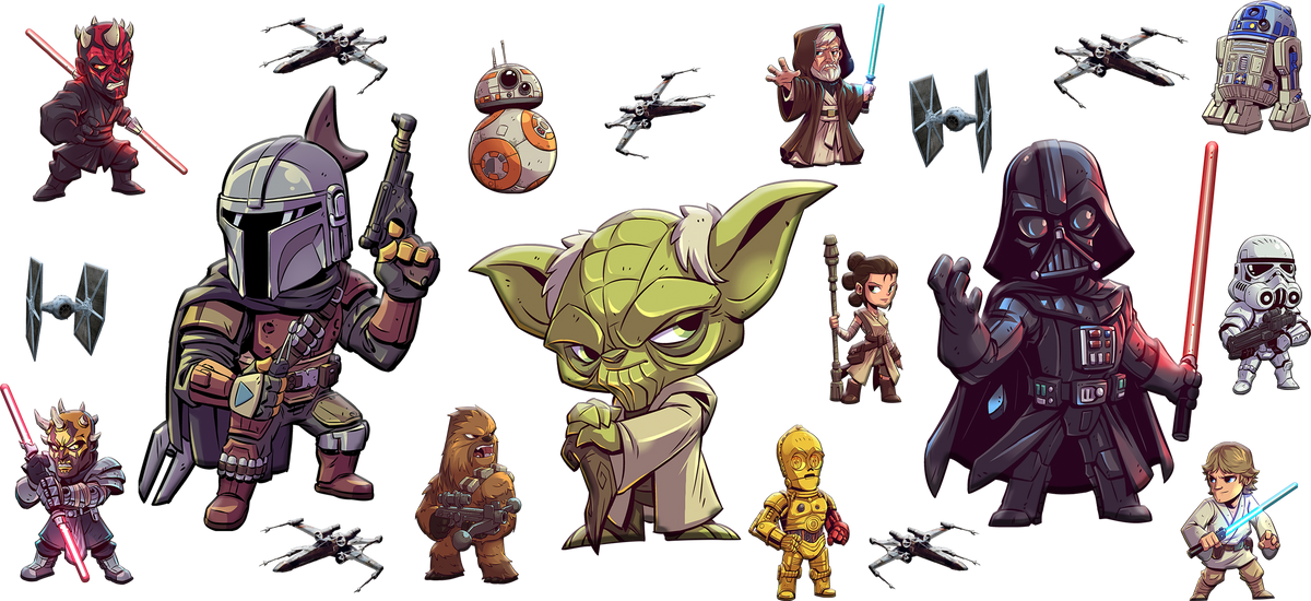 Aventuras Épicas en la Galaxia para Vasos Snowglobe de 16 oz (Star Wars)
