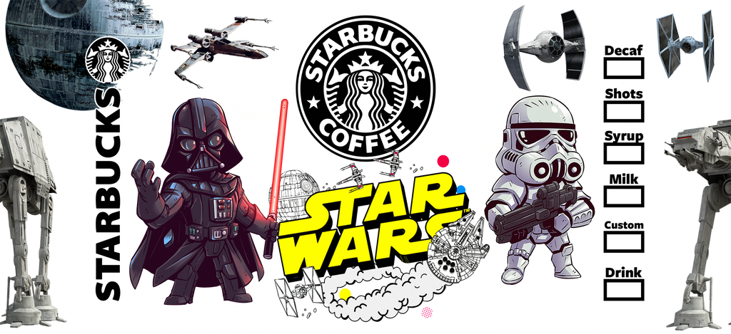 Aventuras Épicas en la Galaxia para Vasos Snowglobe de 16 oz (Star Wars)