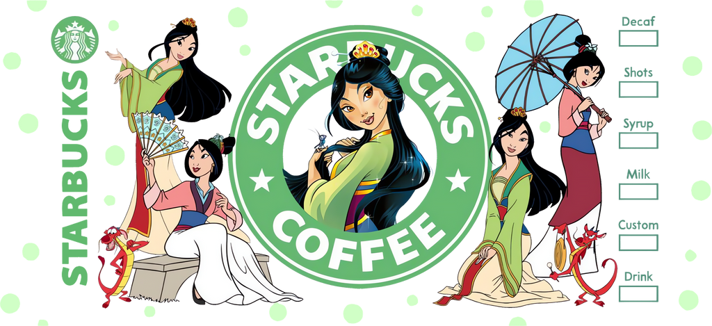 Café Verde y Encanto para Vasos Snowglobe de 16 oz (Starbucks)
