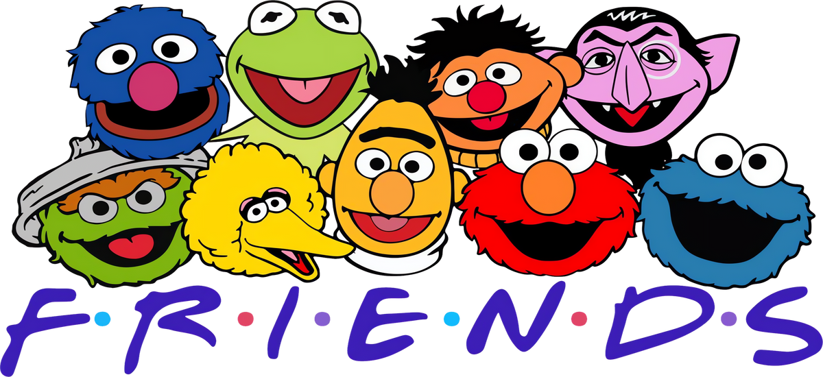 Amigos Peluditos para Snowglobe 16 oz (Sesame Street)