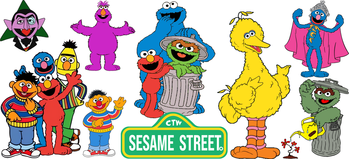 Amigos Peluditos para Snowglobe 16 oz (Sesame Street)