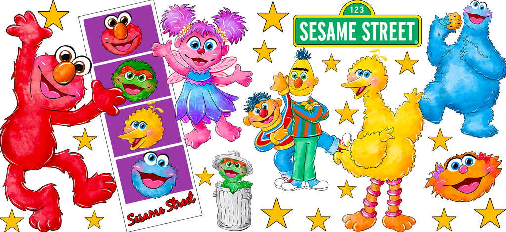 Amigos Peluditos para Snowglobe 16 oz (Sesame Street)
