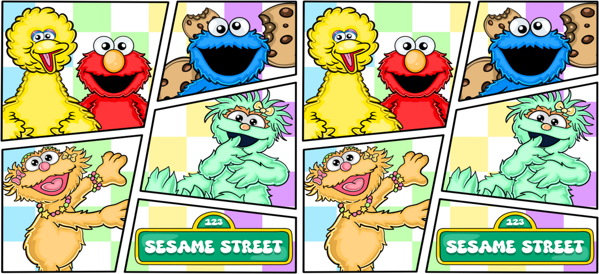 Amigos Peluditos para Snowglobe 16 oz (Sesame Street)
