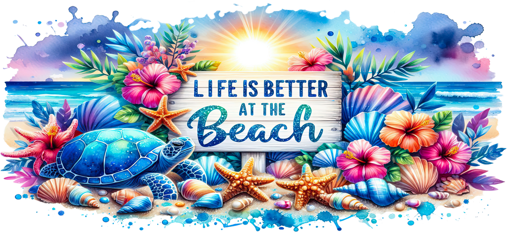 Verano junto al Mar para Snowglobe 16 oz (Summer Ocean)
