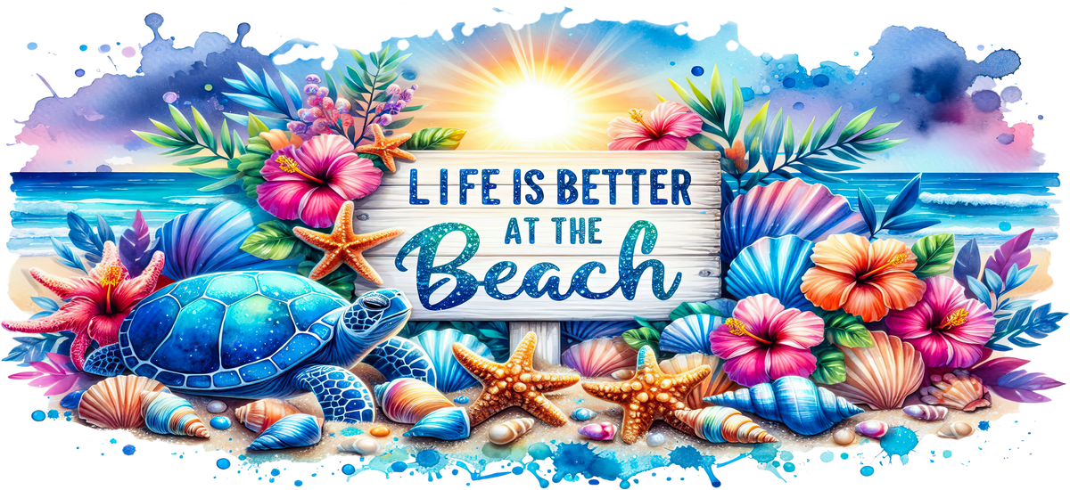 Verano junto al Mar para Snowglobe 16 oz (Summer Ocean)
