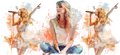 Eras de Música y Brillo para Vasos Snowglobe de 16 oz (Taylor Swift)
