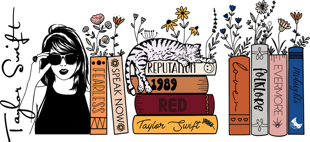 Eras de Música y Brillo para Vasos Snowglobe de 16 oz (Taylor Swift)