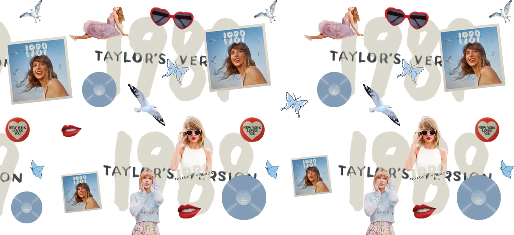 Eras de Música y Brillo para Vasos Snowglobe de 16 oz (Taylor Swift)