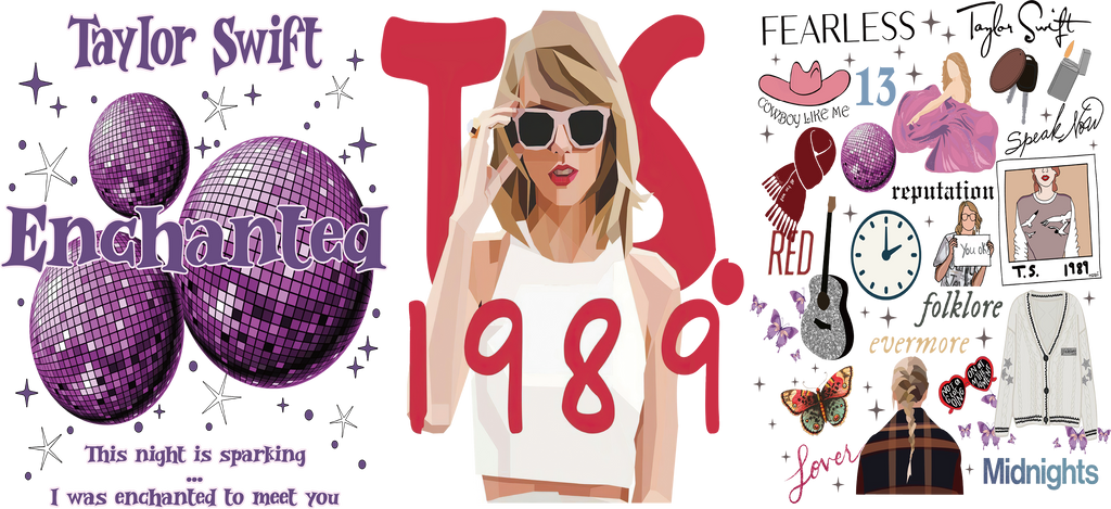 Eras de Música y Brillo para Vasos Snowglobe de 16 oz (Taylor Swift)